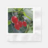 rote Flecken im Herbst Serviette (Vorderseite)