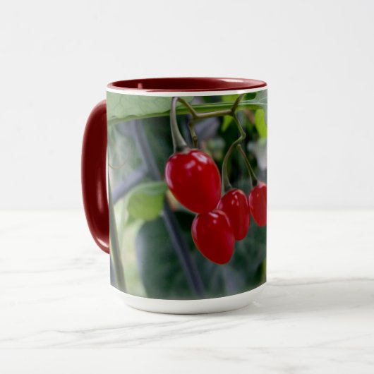 rote Flecken im Herbst Tasse (Vorderseite Links)