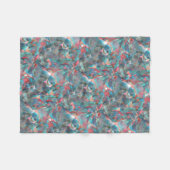 Rote Flecken mit Pfirsich und Zyanflecken an der s Fleecedecke (Vorderseite (Horizontal))