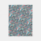 Rote Flecken mit Pfirsich und Zyanflecken an der s Fleecedecke (Vorderseite)