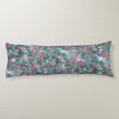 Rote Flecken mit Pfirsich und Zyanflecken an der s Seitenschläferkissen (Rückseite)