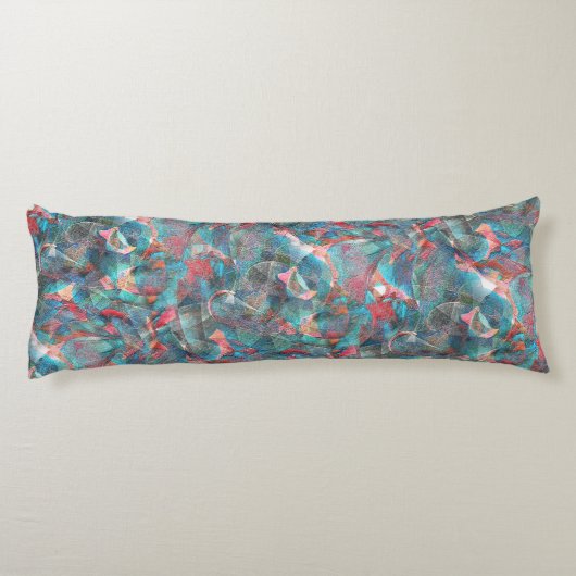 Rote Flecken mit Pfirsich und Zyanflecken an der s Seitenschläferkissen (Rückseite)