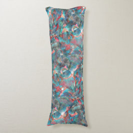 Rote Flecken mit Pfirsich und Zyanflecken an der s Seitenschläferkissen