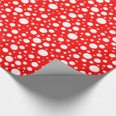 Rote Flecken Wrapping Paper Geschenkpapier (Ecke)