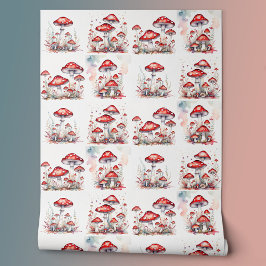 Rote Fliege Agarius Pilze Tapete