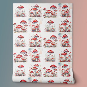 Rote Fliege Agarius Pilze Tapete