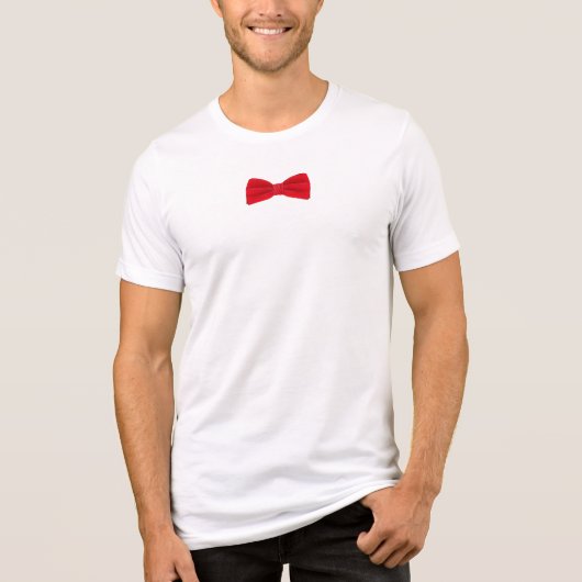 Rote Fliege – Klassisches Mode T-Shirt Tri-Blend Shirt (Vorderseite)