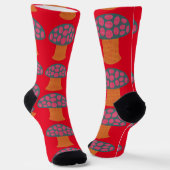 Rote Fliegenpilze Thunder_Cove Socken (Gewinkelt)