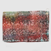 Rote Fliese mit Sprayfarbe Golfhandtuch (Horizontal)