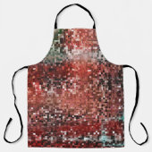 Rote Fliese mit Sprayfarbe Schürze (Vorderseite)