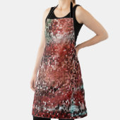 Rote Fliese mit Sprayfarbe Schürze (InSitu)