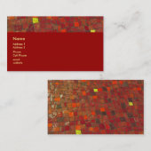 rote Fliesen Visitenkarte (Vorne/Hinten)