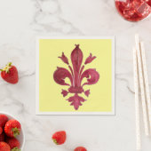 ROTE FLOR DE LIS SERVIETTE (Beispiel)