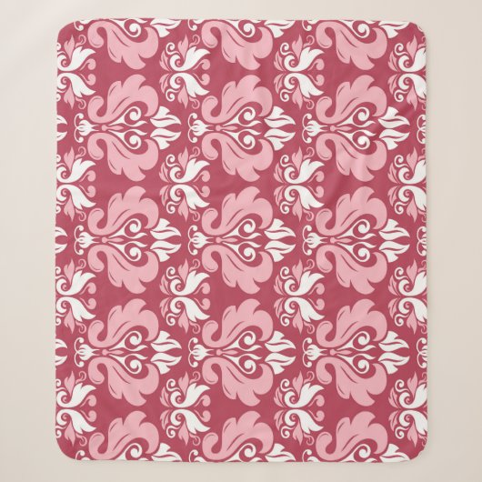 Rote Flora: Blassbeige Nahtlos Sherpadecke (Vorderseite)