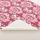 Rote Flora: Blassbeige Nahtlos Sherpadecke (3/4)