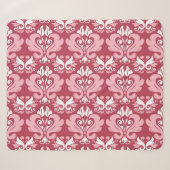Rote Flora: Blassbeige Nahtlos Sherpadecke (Vorderseite (Horizontal))