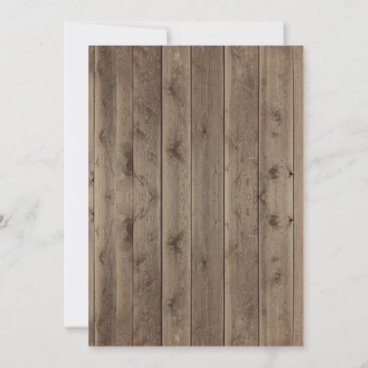 Rote Flora Farm Animals Kinderdusche Einladung (Rückseite)