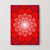 Rote Flora Mandala-58566 Button (Vorderseite)
