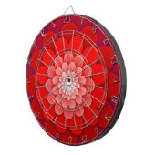 Rote Flora Mandala-58566 Dartscheibe (Vorderseite rechts)