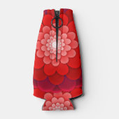 Rote Flora Mandala-58566 Flaschenkühler (Rückseite)