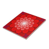 Rote Flora Mandala-58566 Fliese (Seite)