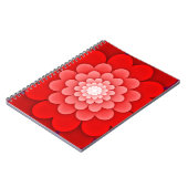 Rote Flora Mandala-58566 Notizblock (Linke Seite)