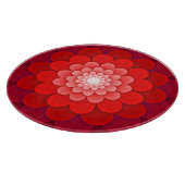 Rote Flora Mandala-58566 Schneidebrett (Ecke)