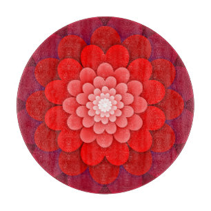 Rote Flora Mandala-58566 Schneidebrett