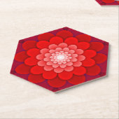 Rote Flora Mandala-58566 Untersetzer (angewinkelt)