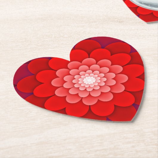 Rote Flora Mandala-58566 Untersetzer (angewinkelt)