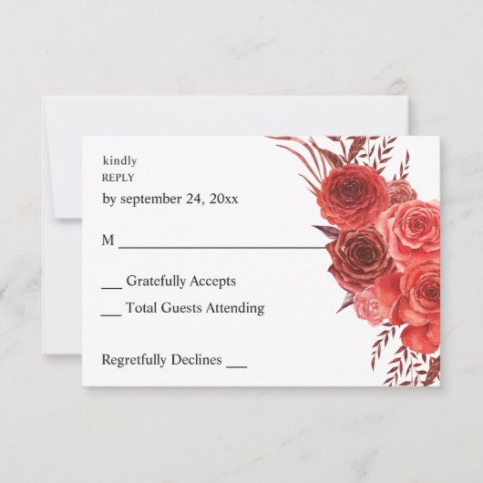 Rote Flora ni Mahlzeit UAWG 2 RSVP Karte (Vorderseite)