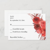 Rote Flora ni Mahlzeit UAWG 2 RSVP Karte (Vorne/Hinten)