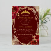 Rote Flora Rose Gold Tiara Pinacoteca Casa Serodin Folieneinladung (Stehend vorne)