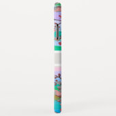 Rote Floral Monogramm Modernes Abstrakt Case-Mate iPhone Hülle (Hinten/Rechts)