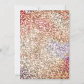 Rote Floral Nikah Islamische Hochzeitseinladung Einladung (Rückseite)