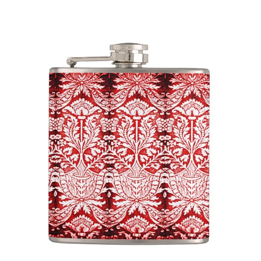 Rote Florenflasche Flachmann (Vorderseite)