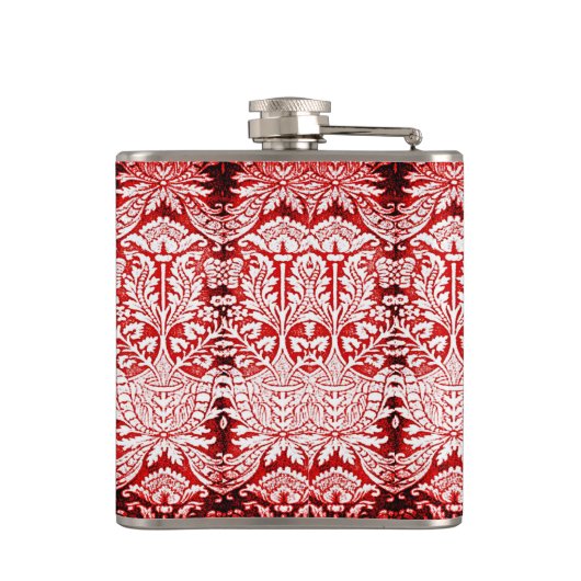 Rote Florenflasche Flachmann (Rückseite)