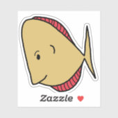 Rote Flossen Aufkleber (Blatt)