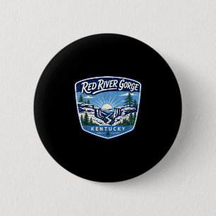 Rote Fluss Schlucht Kentucky Wandern Outdoor-Abent Button