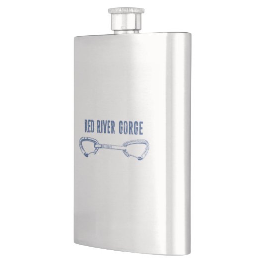 Rote Flussschlucht Klettern Schnellziehen Flachmann (Links)