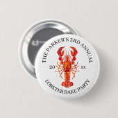 Rote Flut | Hummer backen Button (Vorne & Hinten)