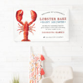 Rote Flut| Hummerkuchen| Babydusche Banner (Insitu)