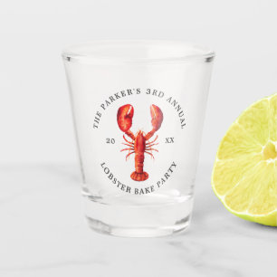 Rote Flut Hummerkuchen Schnapsglas