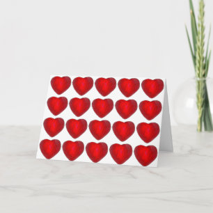 Rote Foil Schokolade Herz Valentinstag Liebe Feiertagskarte