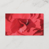 Rote Foral EckVisitenkarte Visitenkarte (Rückseite)