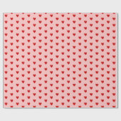 Rote Formen Herzlicher Valentinstag Geschenkpapier (Flach)