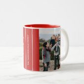 Rote Foto-Kaffee-Tasse der Bogen-frohen Zweifarbige Tasse (VorderseiteRechts)