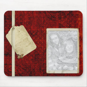 Rote Foto mousepad Schablone