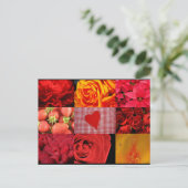 Rote Fotografie Postkarte (Stehend Vorderseite)