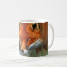 Rote Fox-volle TierTasse
